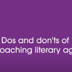 A graphics with text: Do's and don'ts of approaching literary agents